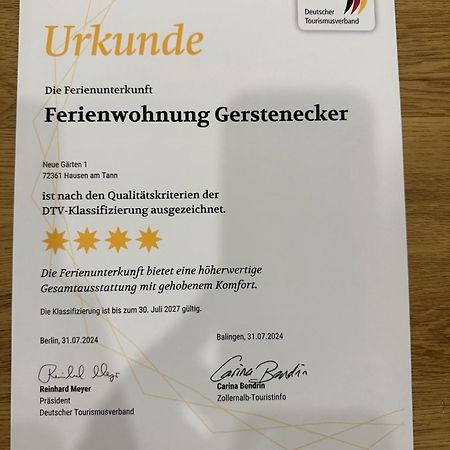 Ferienwohnung Gerstenecker Hausen am Tann Zewnętrze zdjęcie